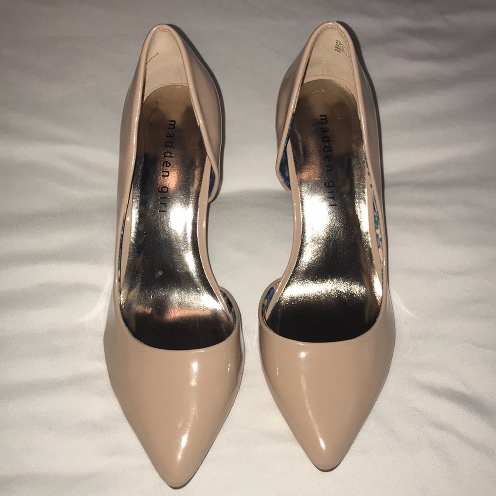 Madden Girl Nude Patent Pump